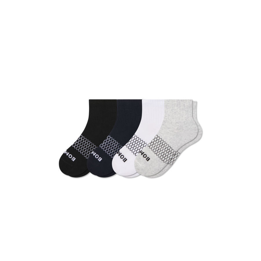 Youth Solids Quarter Sock 4-Pack - Daily Pick
