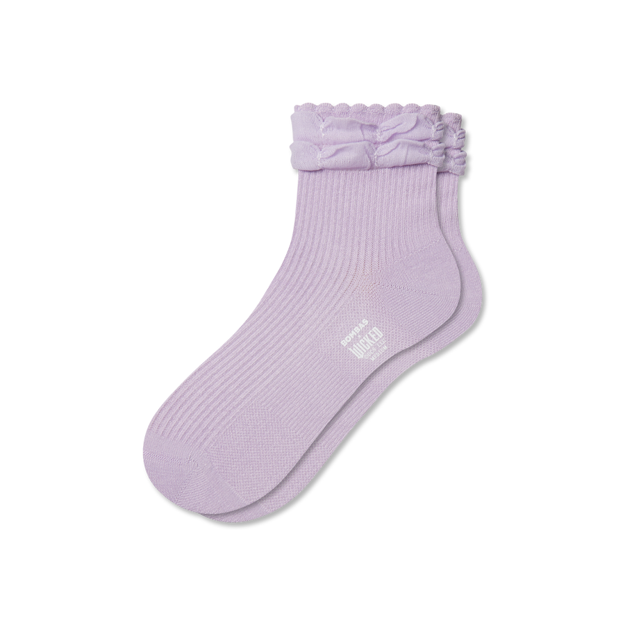 Wicked x Bombas Ruffle Quarter Socks - Light Cushion