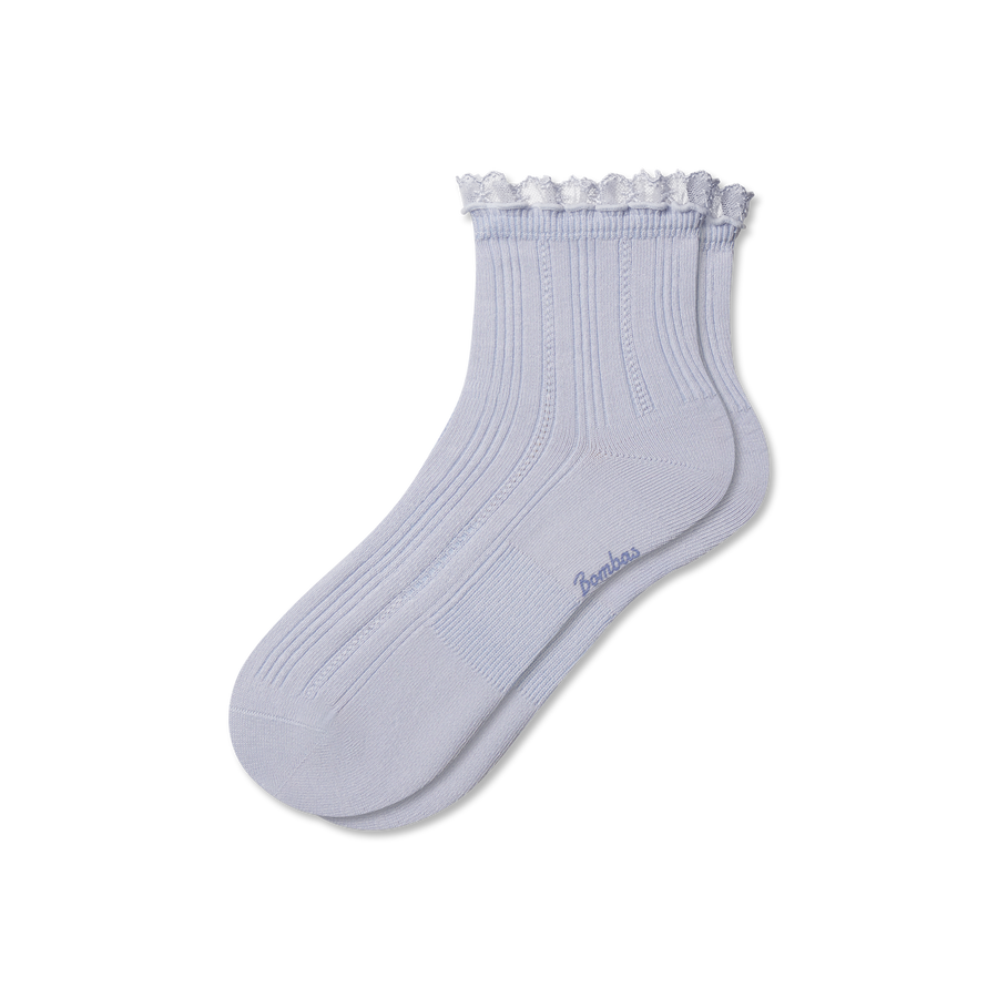 Women's Ruffle Lace Quarter Socks - Daily Pick