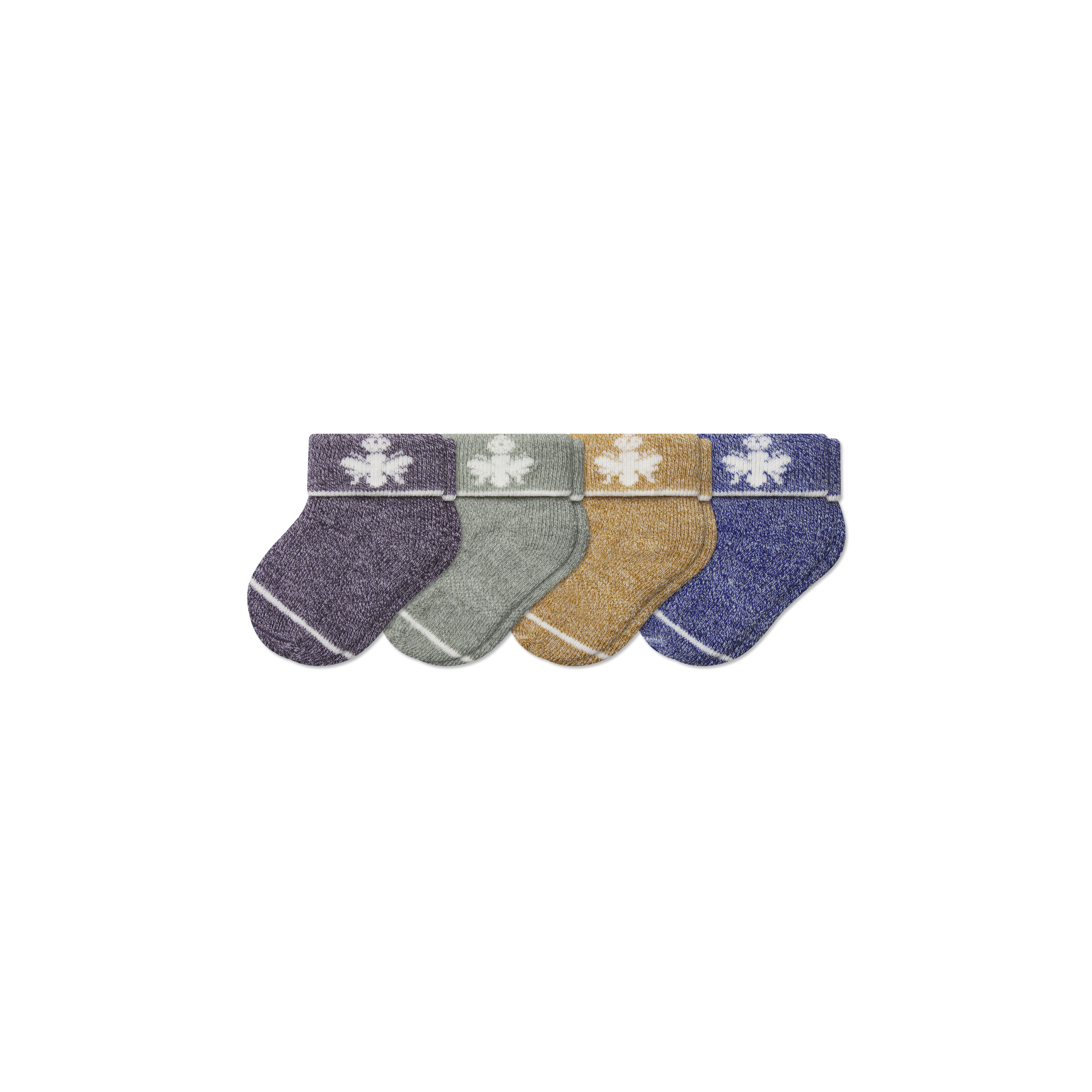 Merino Wool Blend Calf Sock - Glacier Sage Mix / 0-6M L [10249]
