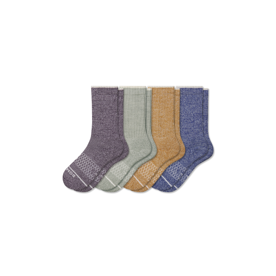 Youth Merino Wool Blend Calf Sock 4-Pack - Fresh Step