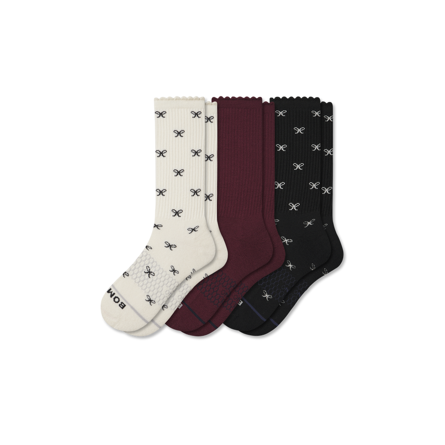 Women's Merino Wool Blend Calf Sock 3-Pack - Easy Choice