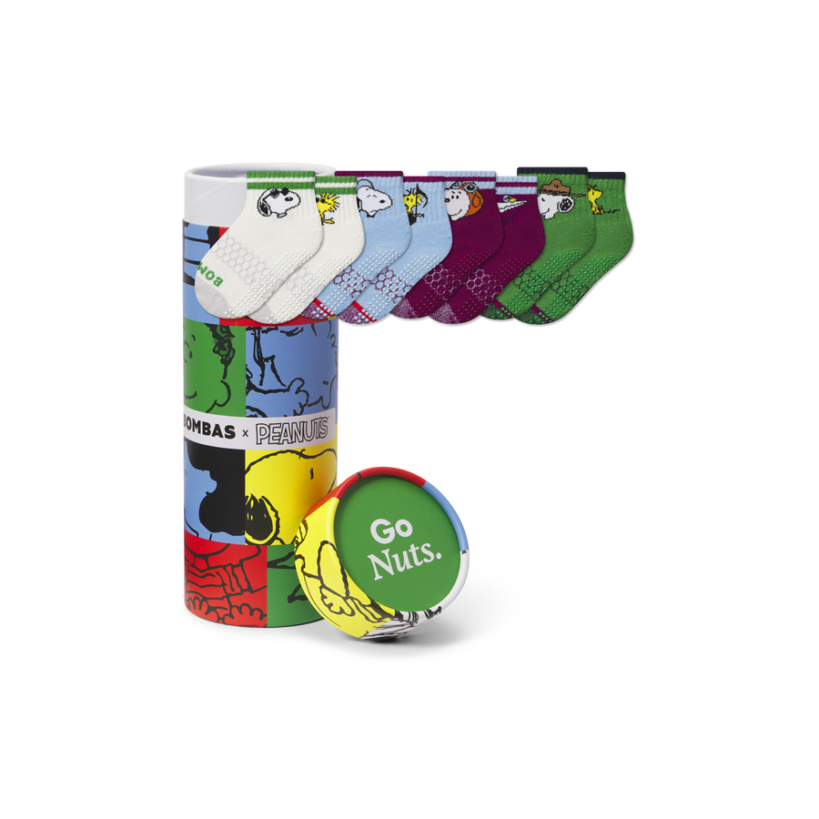 Peanuts x Bombas: Toddler Gripper Calf Sock 4-Pack Gift Box - Daily Pick