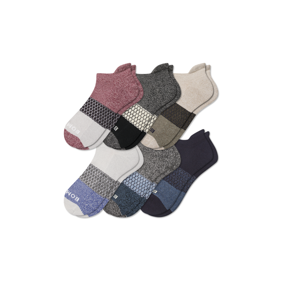 Men’s Tri-Block Ankle Sock 6-pack - Classic Ready