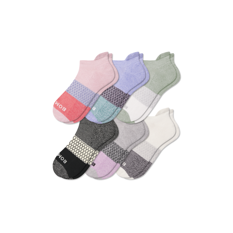Women's Tri-Block Ankle Sock 6-Pack - Essential Ready