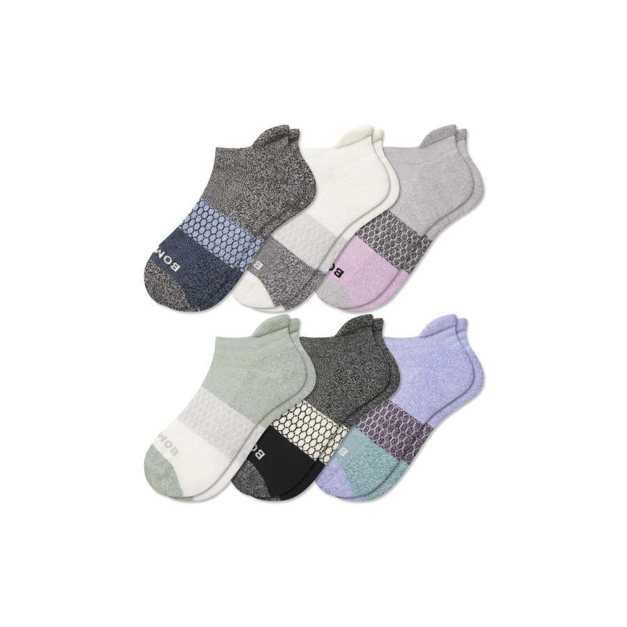 Youth Tri-Block Ankle Sock 6-Pack - Fresh Step