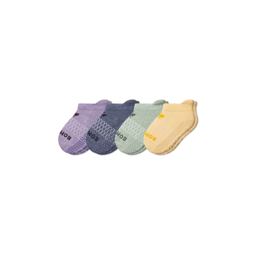 Toddler Marl Gripper Ankle Sock 4-Pack - Fresh Choice