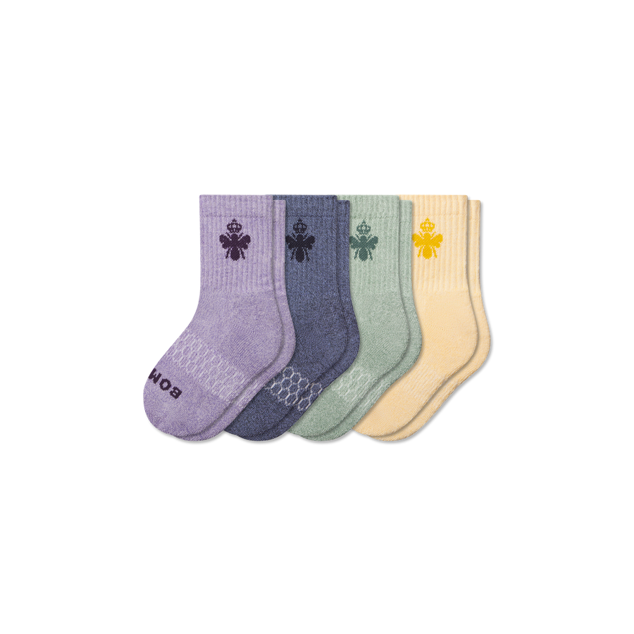 Junior Marl Calf Sock 4-Pack - Soft Step