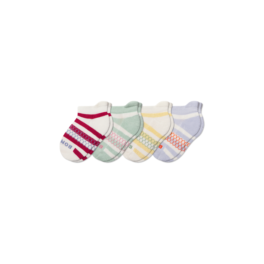 Junior Stripes Ankle Sock 4-Pack - Everyday Pair
