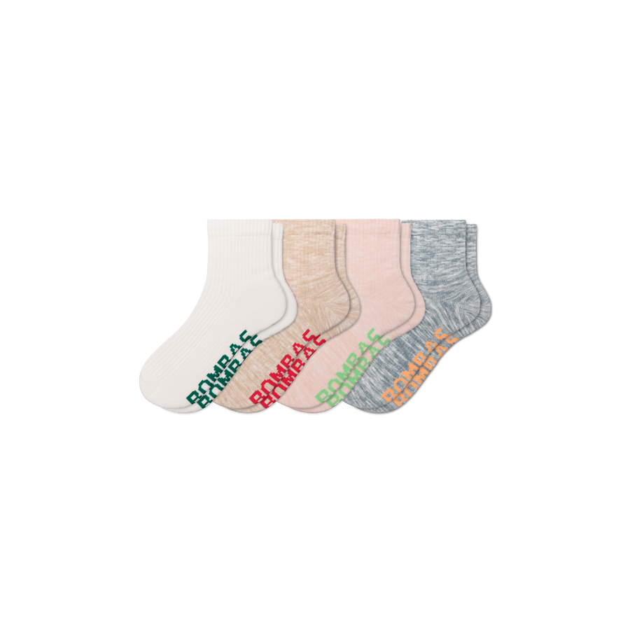 Women's Summer Ragg Quarter Sock 4-Pack - Daily Pick