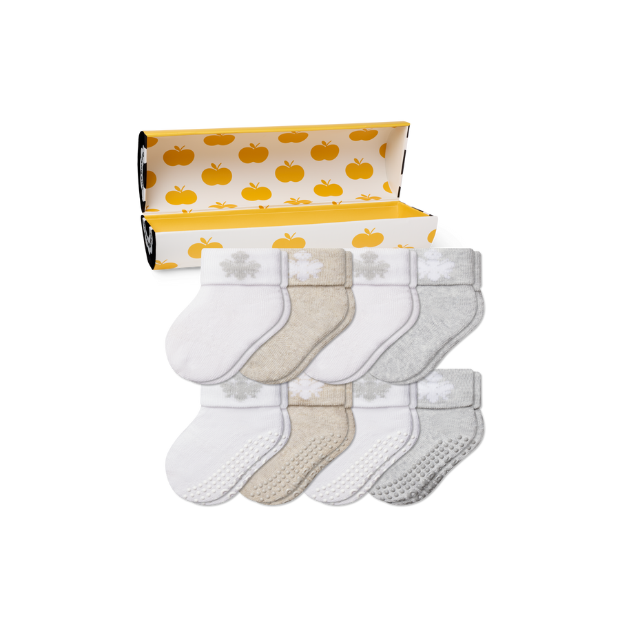 Baby's First Year Sock 8-Pack Gift Box - Daily Step