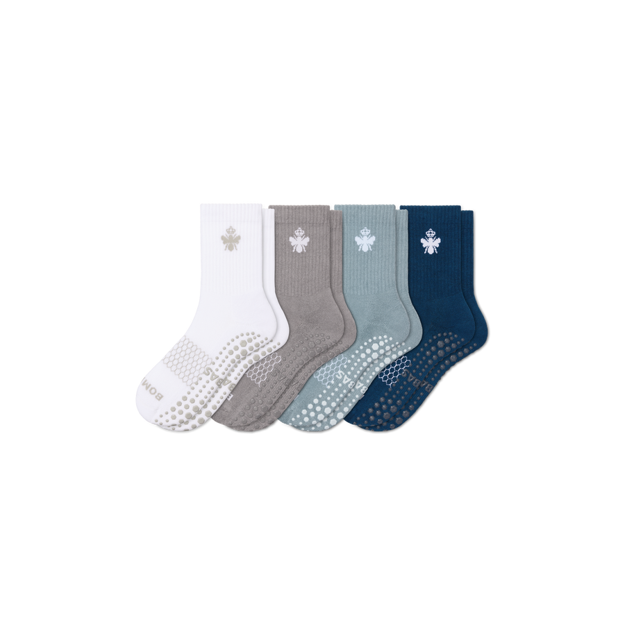 Women's Gripper Half Calf Sock 4-Pack - Light Cushion