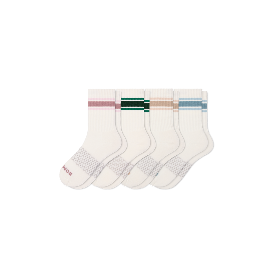 Women's Vintage Stripes Half Calf Sock 4-Pack - Classic Ready