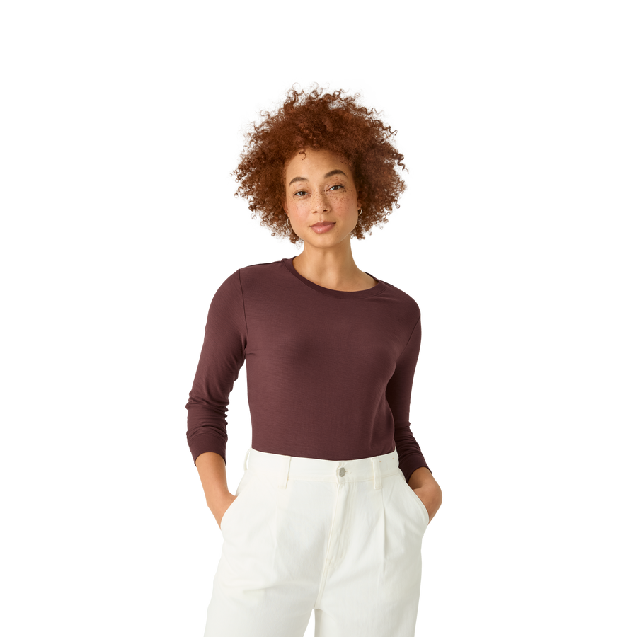 Women's Air Slub Long Sleeve T-Shirt - Modern Touch