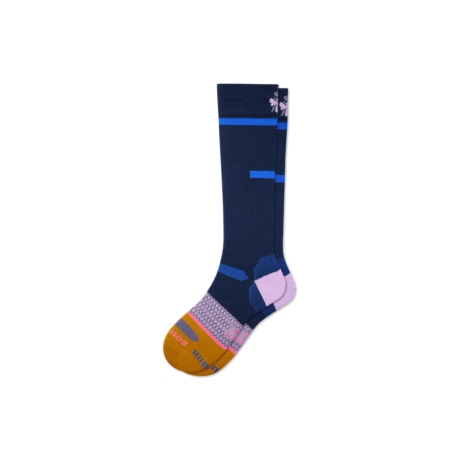 Men's Zero-Cushion Merino Wool Blend Ski & Snowboard Socks - Essential Ready