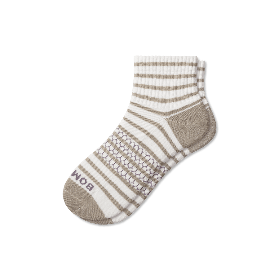 Women's Coastal Stripe Quarter Socks - Ready Pair