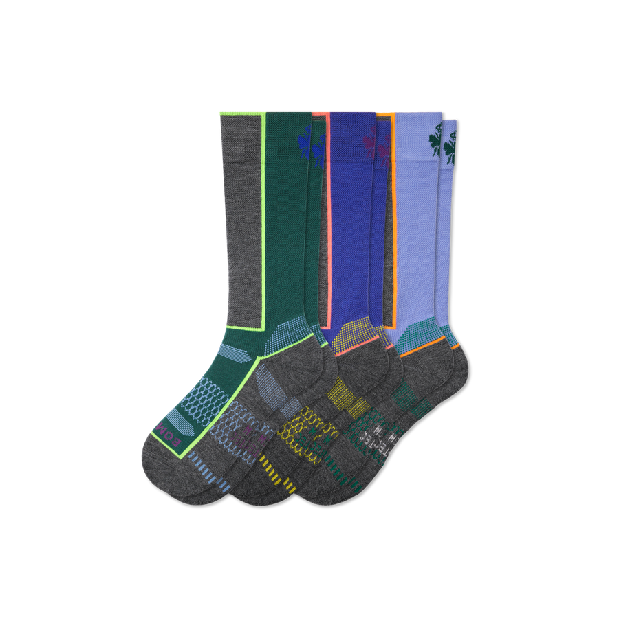 Youth Mid-Cushion Merino Wool Blend Ski & Sock 3-Pack - Easy Pair