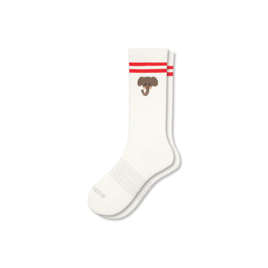 Men’s Safari Stripe Calf Socks - Fresh Choice
