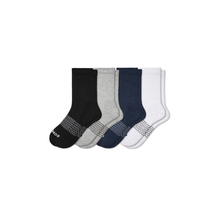 Men's Solids Half Calf Sock 4-Pack - Essential Ready