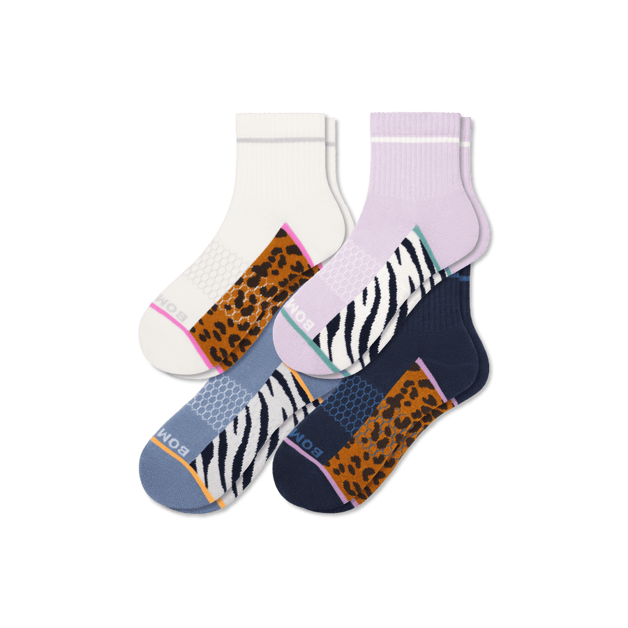 Women's Wild Wear Quarter Sock 4-Pack - Essential Ready