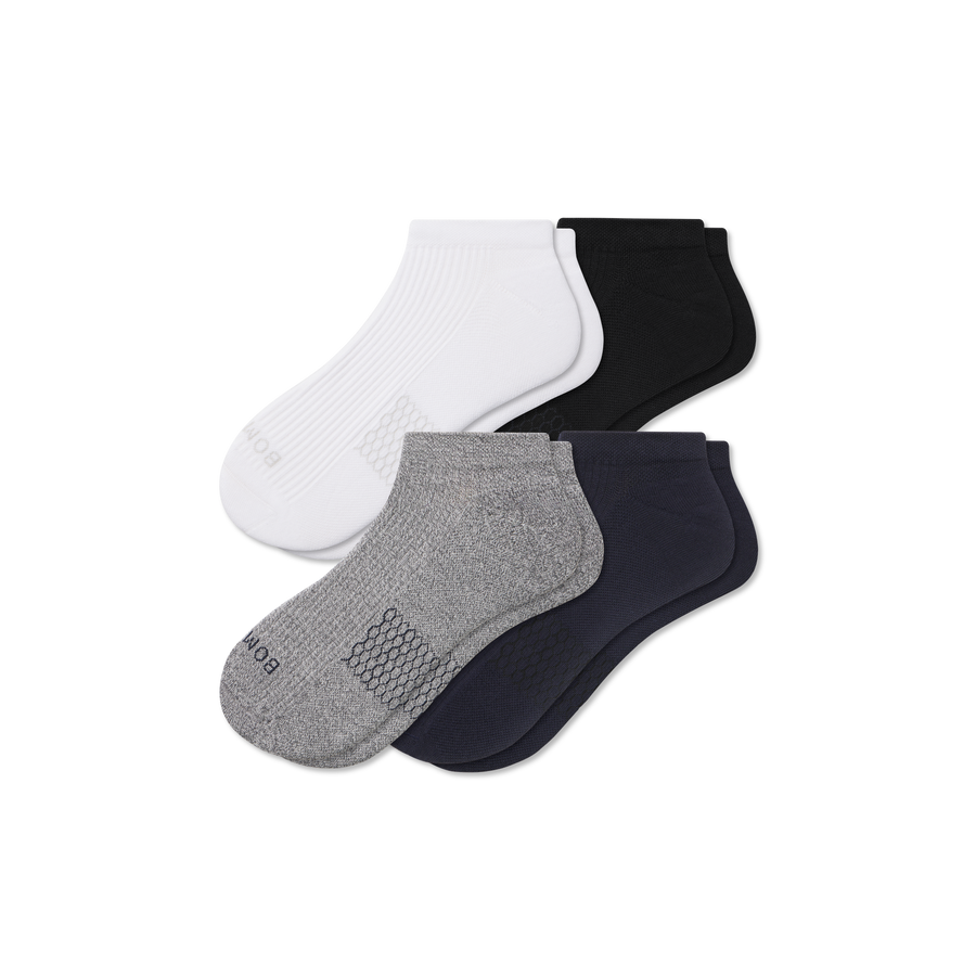 Men's Modern Rib Ankle Sock 4-Pack - Simple Style