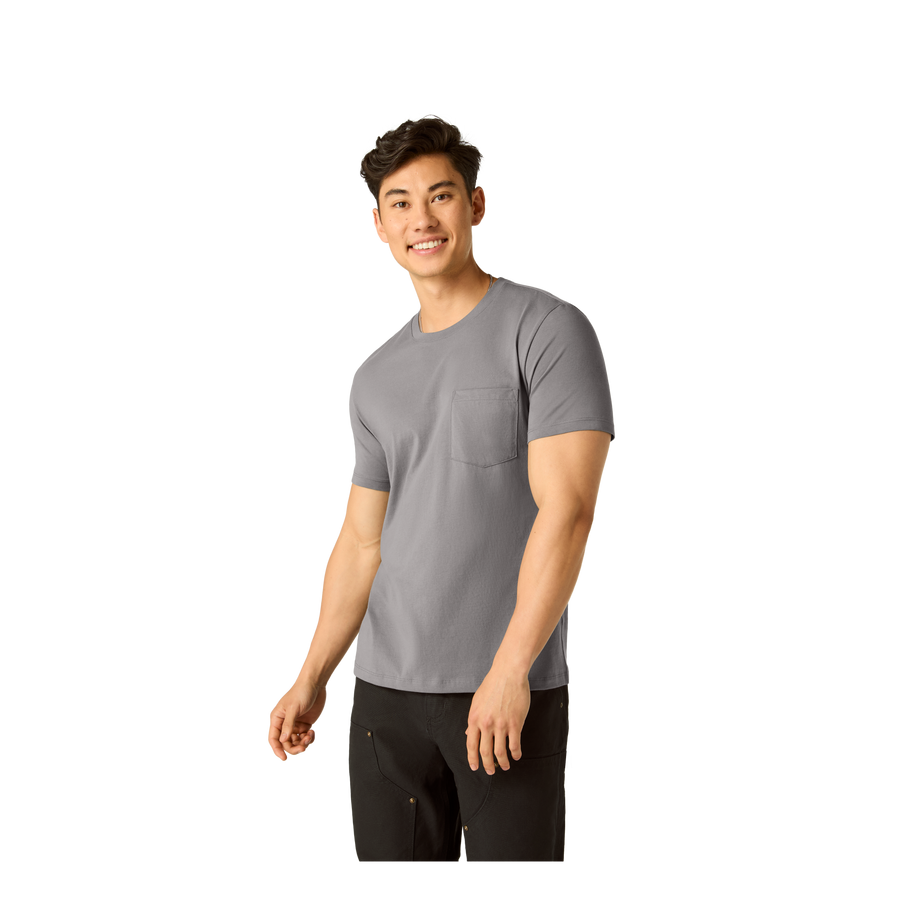 Men's Pima Cotton Pocket Crew Neck T-Shirt - Easy Wear