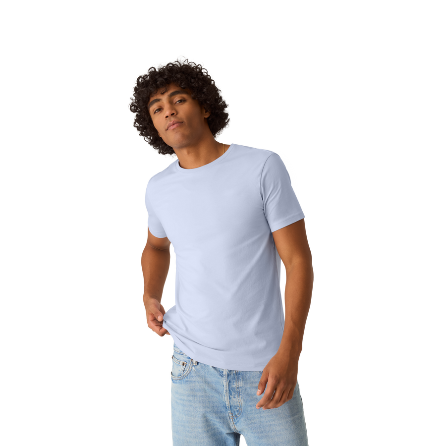 Men's Pima Cotton Slim Crew Neck T-Shirt - All Day Fit