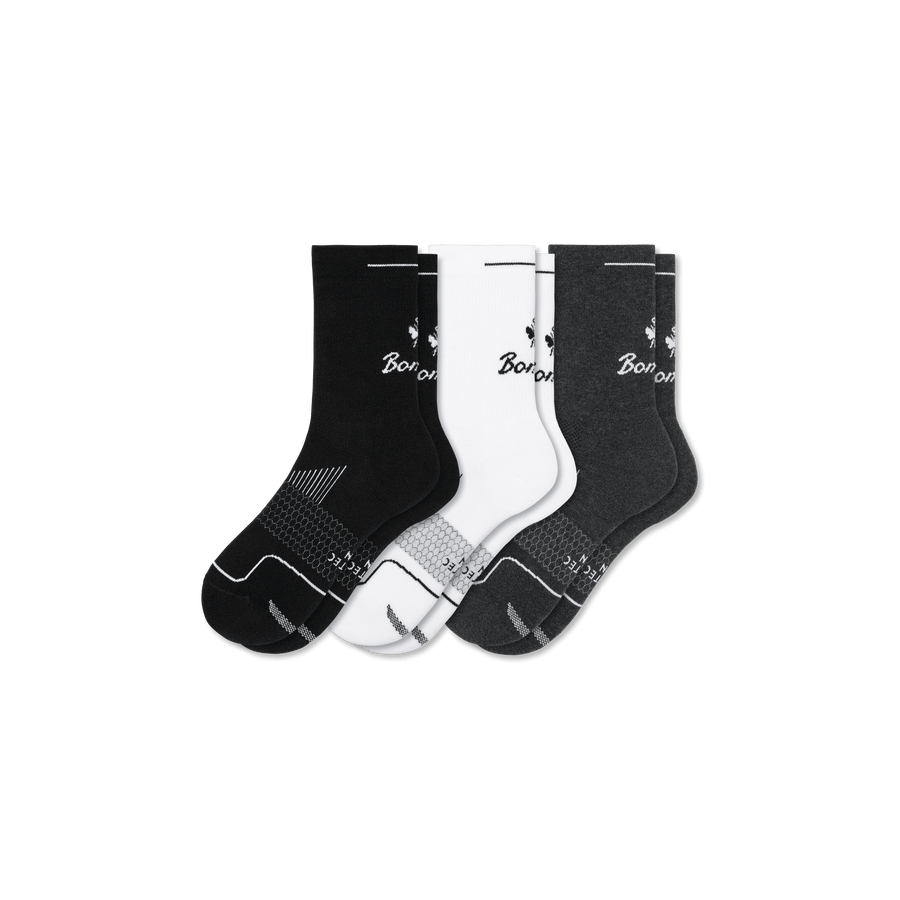 Men's Run Half Calf Sock 3-Pack - Clean Finish