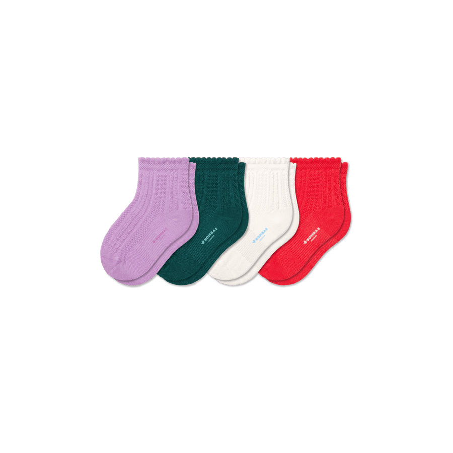 Toddler Calf Sock 4-Pack - Travel Pair