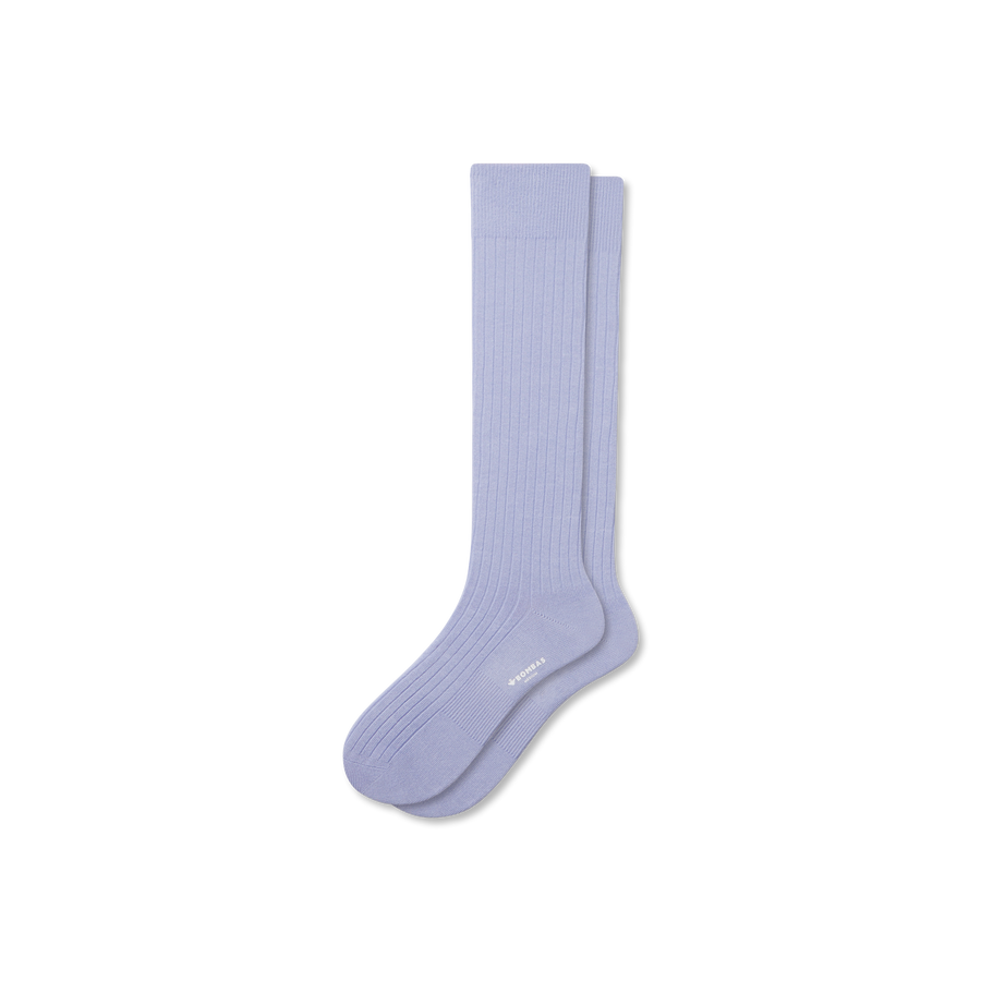 Men's Ribbed Dress Over The Calf Socks - Easy Pair