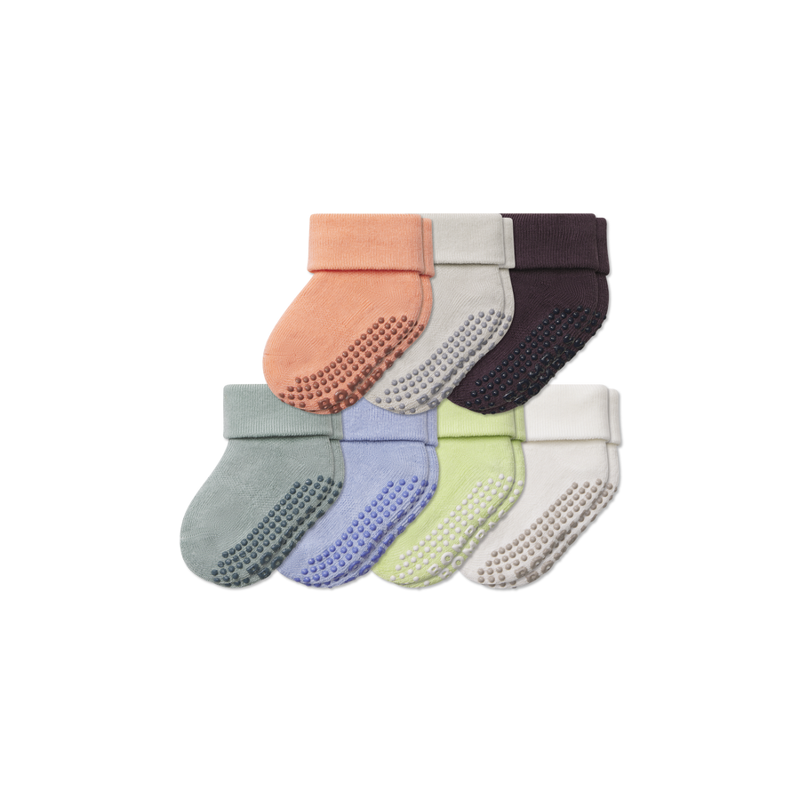 Baby Week of Bombas Gripper Calf Sock 7-Pack (6-12 Months) - Travel Pair