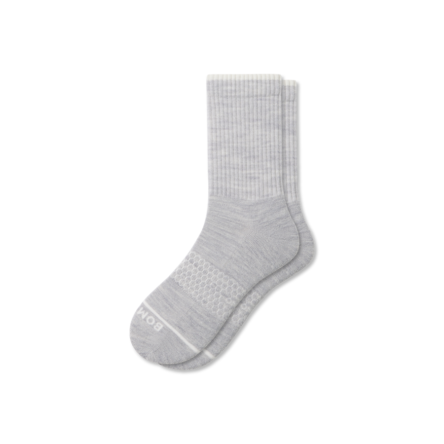 Women's Merino Wool Blend Half Calf Socks - Light Cushion
