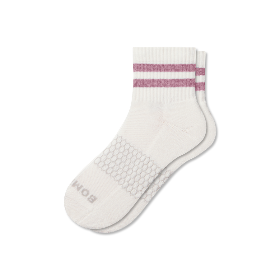 Women's Vintage Stripes Quarter Socks - Fresh Step