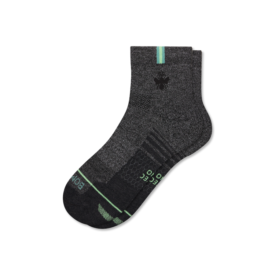 Women's Merino Wool Blend Run Quarter Socks - Essential Ready