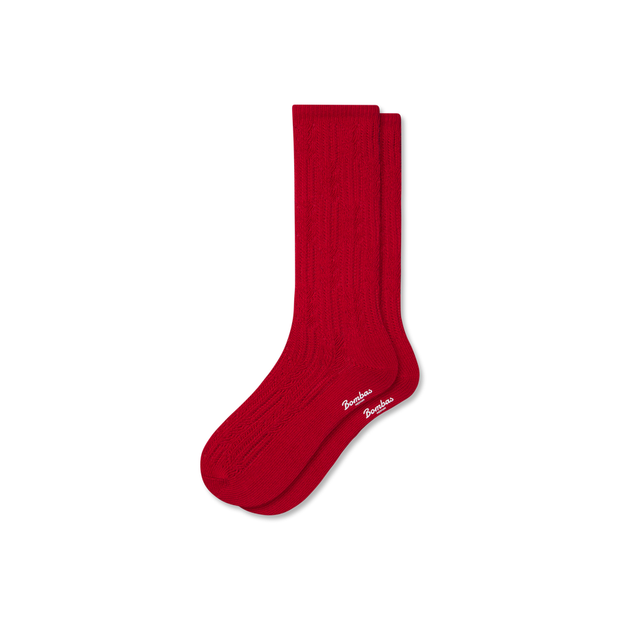 Women's Pointelle Calf Socks - Travel Pair