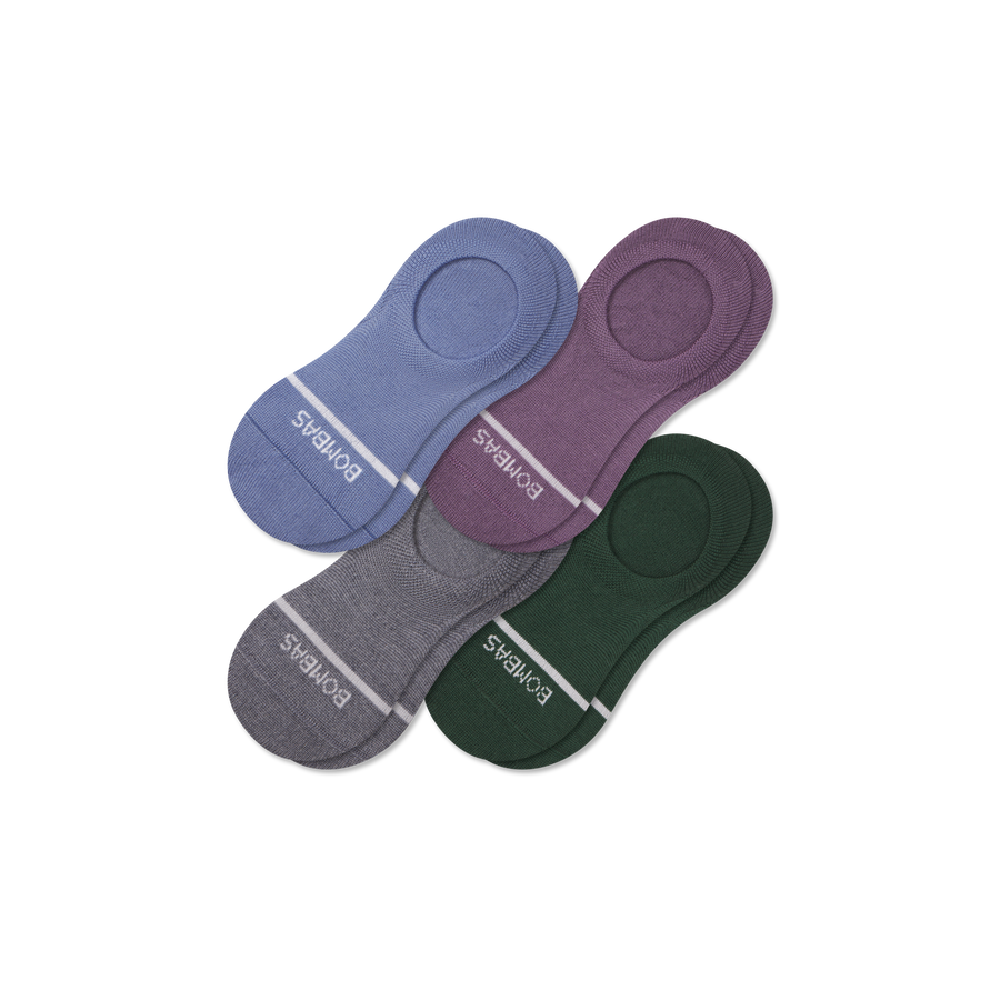 Women's Merino Wool Blend No Show Sock 4-Pack - All Day Fit