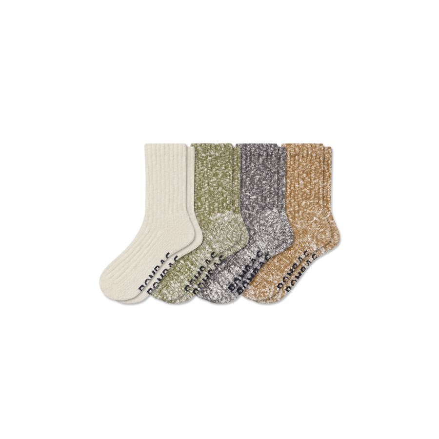 Women's Chunky Ragg Half Calf Sock 4-Pack - Daily Cushion