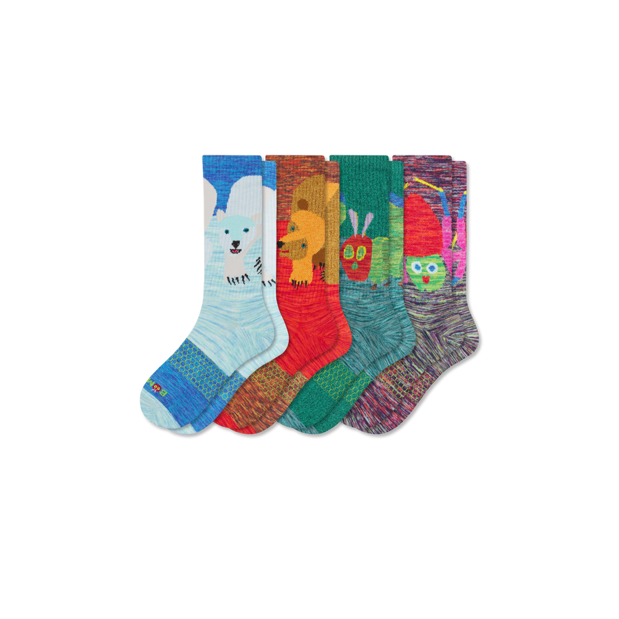 Adult Eric Carle Calf Sock 4-Pack - Daily Pick