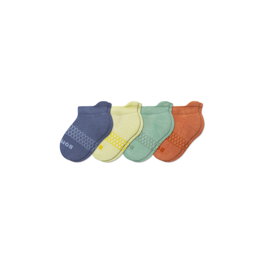 Junior Solids Ankle Sock 4-Pack - Modern Touch