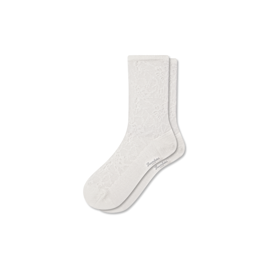 Women’s Floral Lace Half Calf Socks - Ready Pick