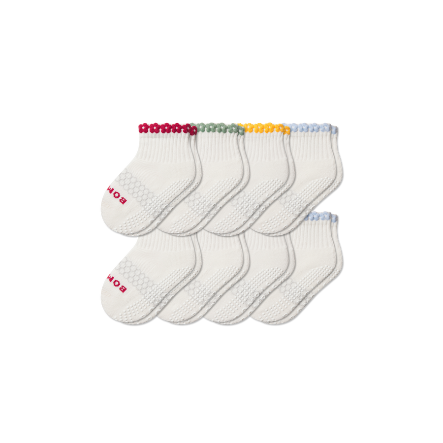 Toddler Daisy Chain Gripper Calf Sock 8-Pack - Classic Ready