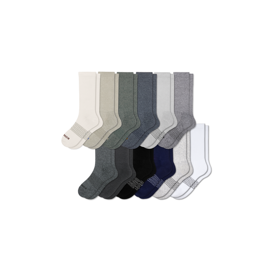 Men's Marl Calf Sock 12-Pack - Daily Cushion