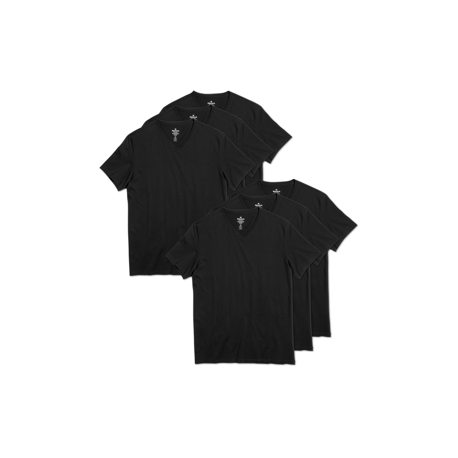 Men's Pima Cotton V-Neck T-Shirt 6-Pack - Fresh Fit