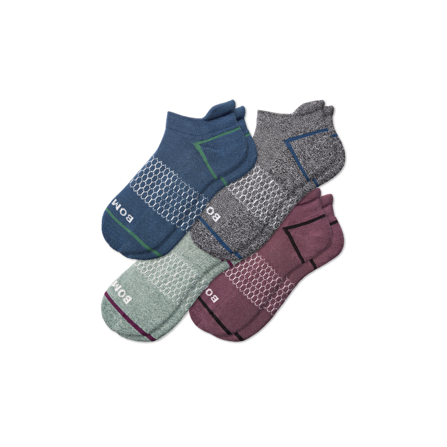 Men's Border Stripe Ankle Sock 4-Pack - Clean Finish