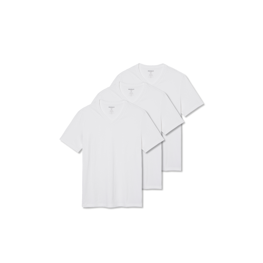 Men's Pima Cotton V-Neck T-Shirt 3-Pack - Daily Layer