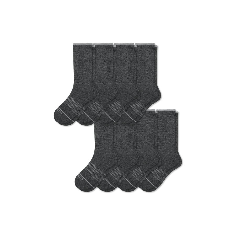 Women's Merino Wool Blend Calf Sock 8-Pack - Simple Style