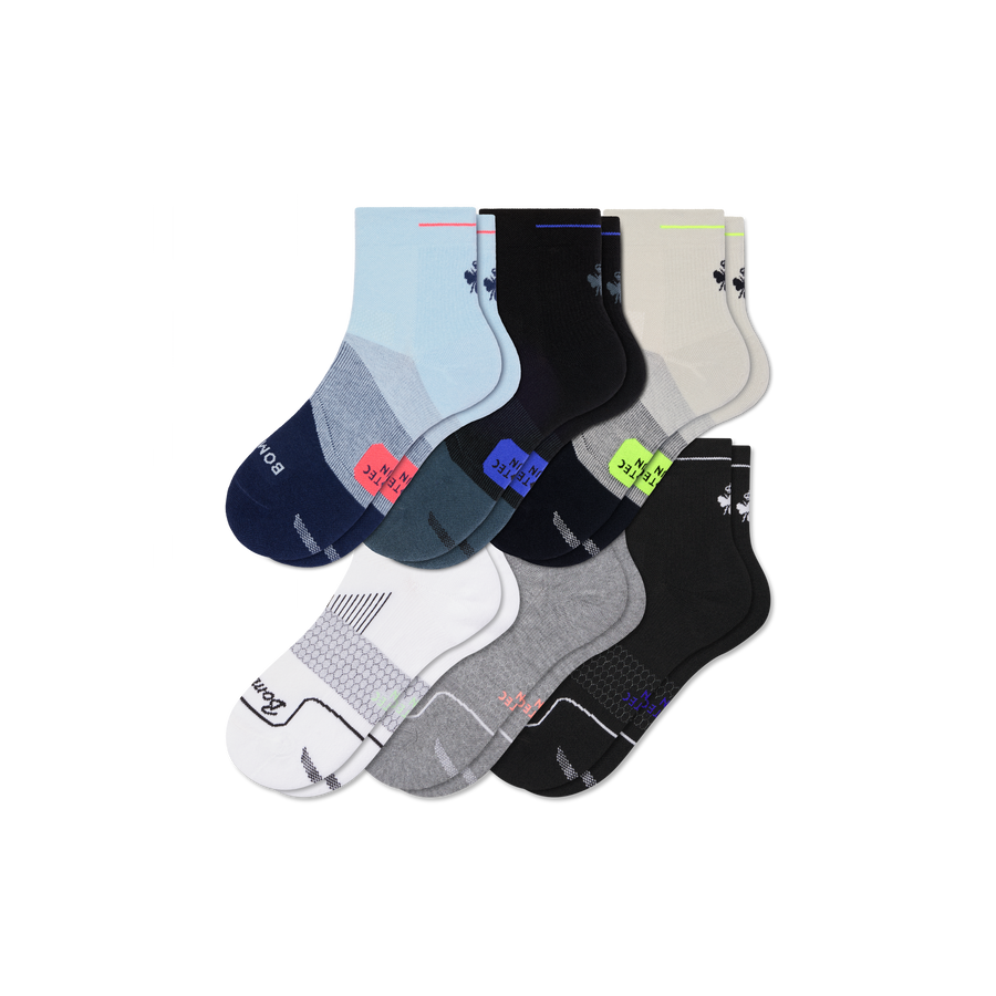 Men's Run Quarter Sock 6-Pack - Soft Step