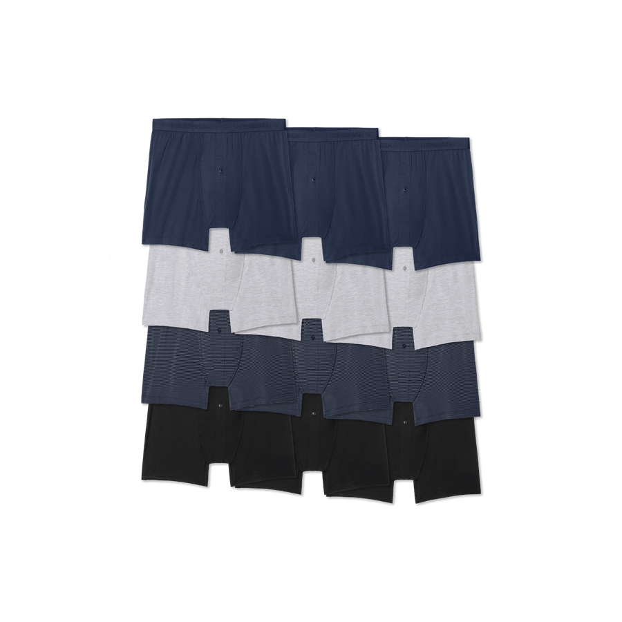 Men's Cotton Modal Blend Boxer 12-Pack - Modern Touch