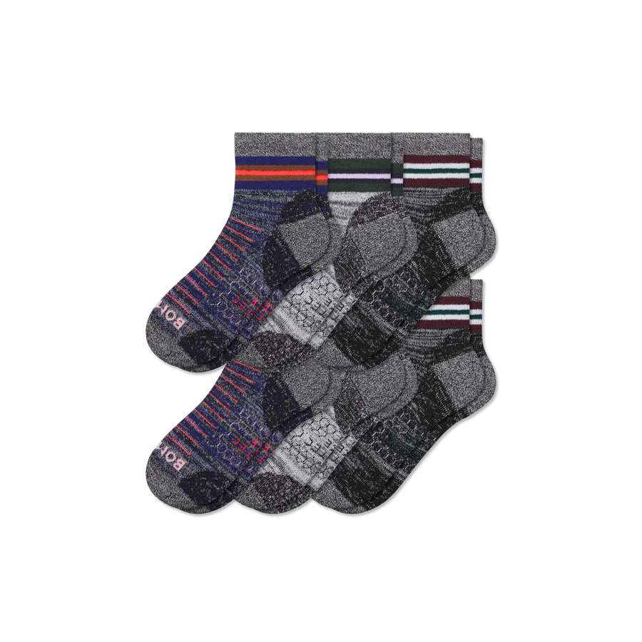 Men's Hiking Quarter Sock 6-Pack - All Day Fit