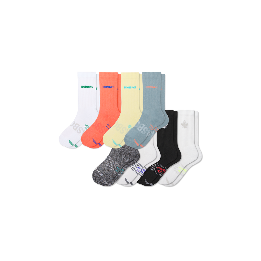 Youth All Sport Calf Sock 8-Pack - Classic Ready